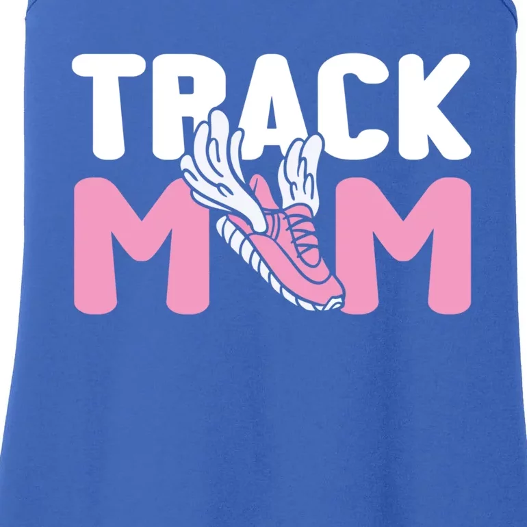 Track Mom Marathon Sprinting Athletics Runner Mother Gift Ladies Essential Tank