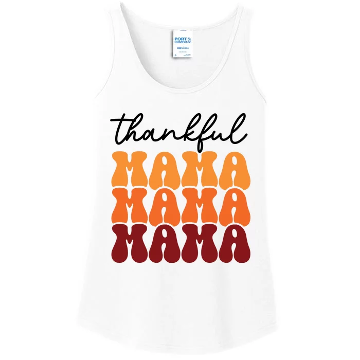 Thankful Mama Mama Mama Ladies Essential Tank