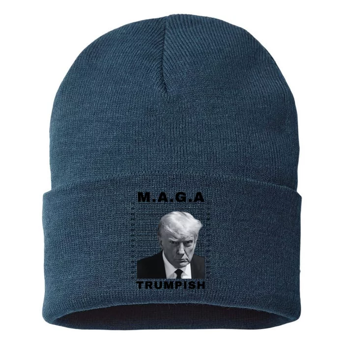 TRUMPISH MAGA Make America Great Again 2024 Sustainable Knit Beanie