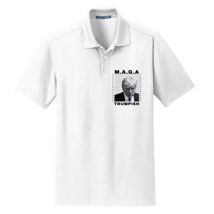 TRUMPISH MAGA Make America Great Again 2024 Dry Zone Grid Performance Polo