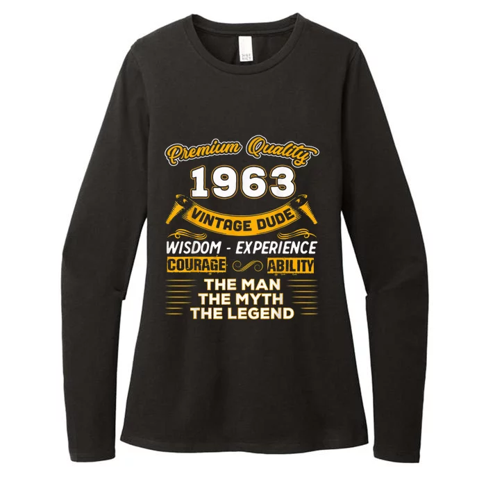 The Man Myth Legend 1963 60th Birthday Gift For 60 Years Old Womens CVC Long Sleeve Shirt