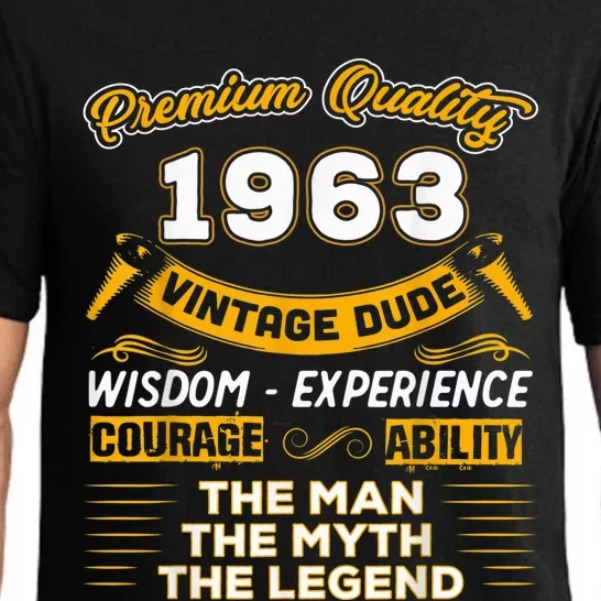 The Man Myth Legend 1963 60th Birthday Gift For 60 Years Old Pajama Set