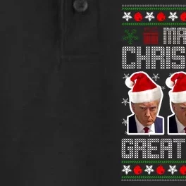 Trump Mugshot Make Christmas Great Again Funny Ugly Dry Zone Grid Performance Polo