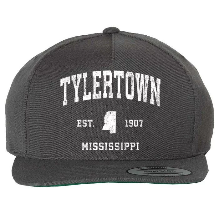 Tylertown Mississippi Ms Vintage Athletic Sports Wool Snapback Cap