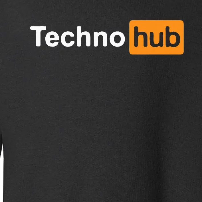 Techno Music Minimal Hard Clubbing Funny Festival Hub Dj Toddler Sweatshirt