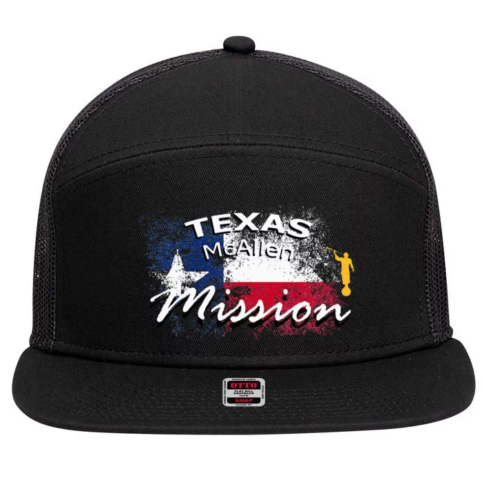 Texas Mcallen Mormon Lds Mission Missionary 7 Panel Mesh Trucker Snapback Hat