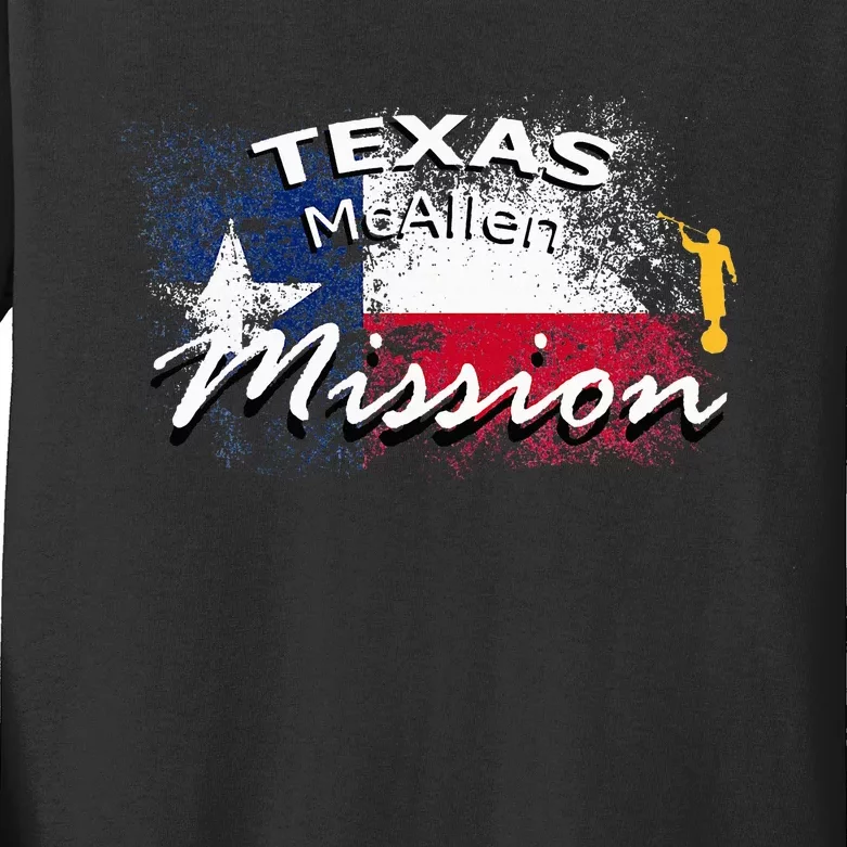 Texas Mcallen Mormon Lds Mission Missionary Kids Long Sleeve Shirt