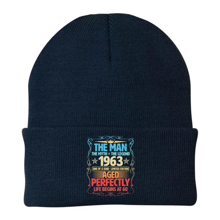 The Man Myth Legend 1963 Aged Perfectly 60th Birthday Knit Cap Winter Beanie