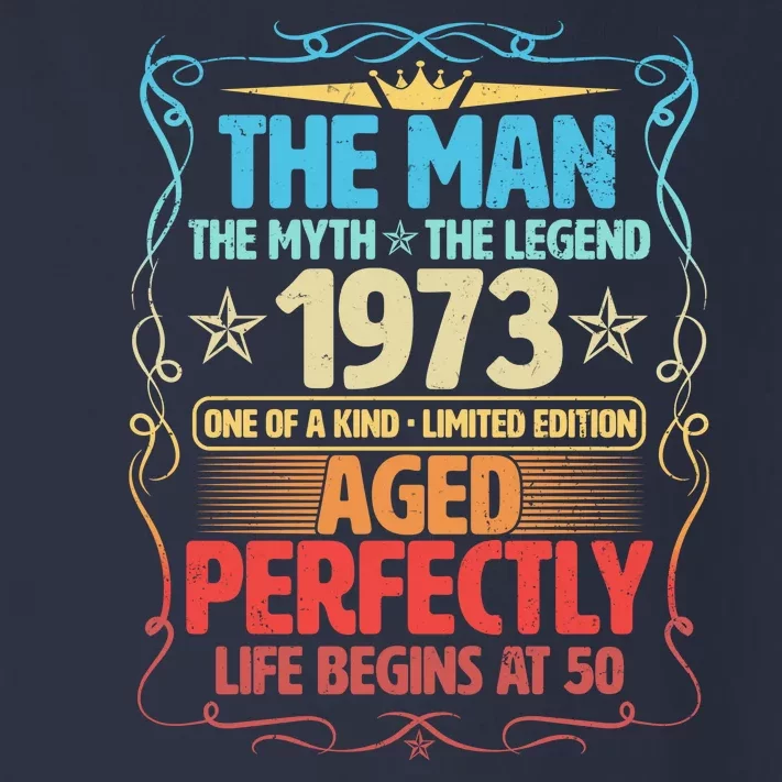 The Man Myth Legend 1973 Aged Perfectly 50th Birthday Toddler Long Sleeve Shirt