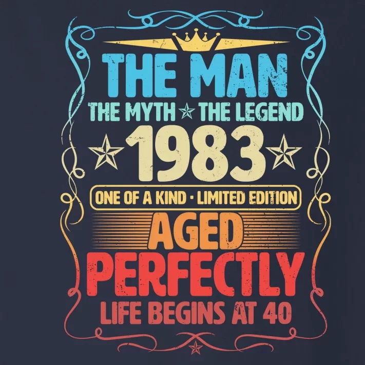 The Man Myth Legend 1983 Aged Perfectly 40th Birthday Toddler Long Sleeve Shirt