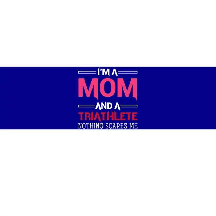 Triathlete Mom Mothers Day Gift Triathlon Gift Bumper Sticker