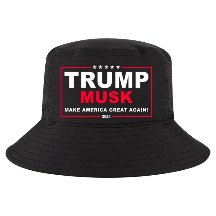 Trump Musk Make America Great Again 2024 Election Cool Comfort Performance Bucket Hat