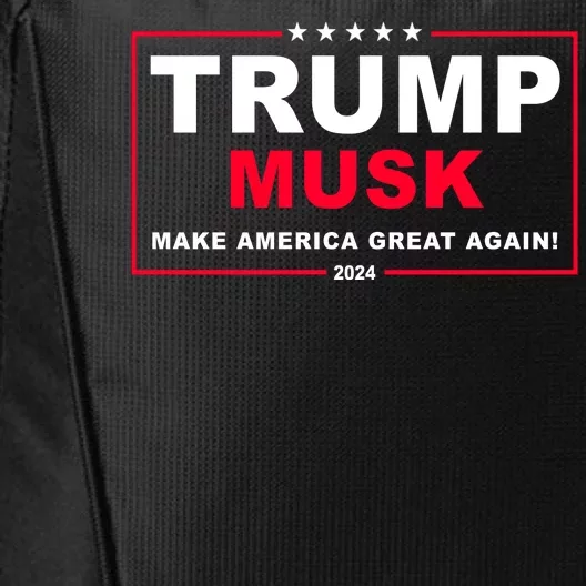 Trump Musk Make America Great Again 2024 Election City Backpack