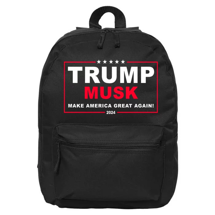 Trump Musk Make America Great Again 2024 Election 16 in Basic Backpack