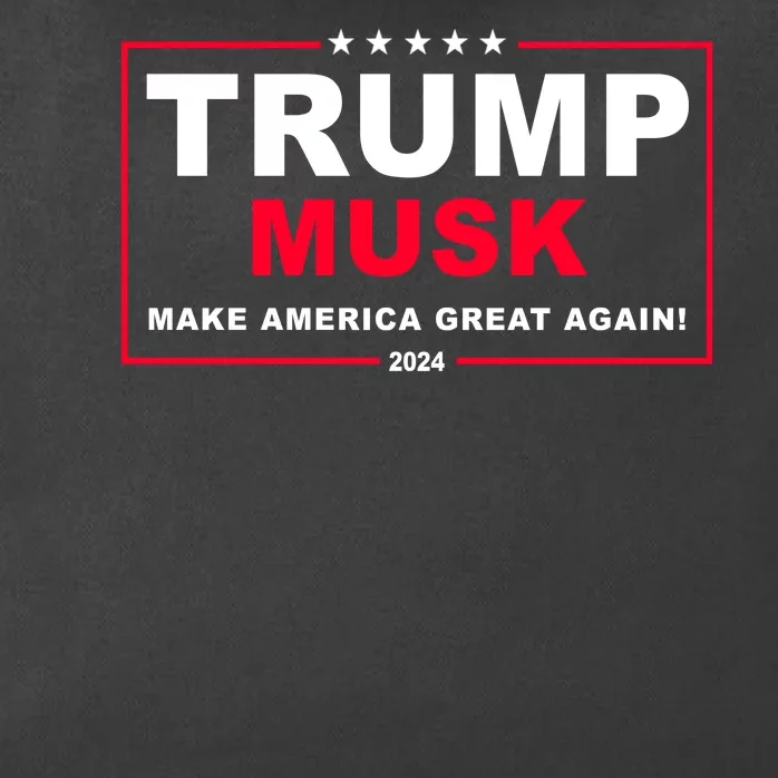 Trump Musk Make America Great Again 2024 Election Zip Tote Bag