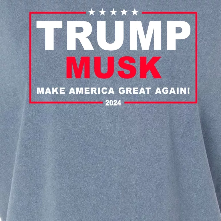 Trump Musk Make America Great Again 2024 Election Garment-Dyed Women's Muscle Tee