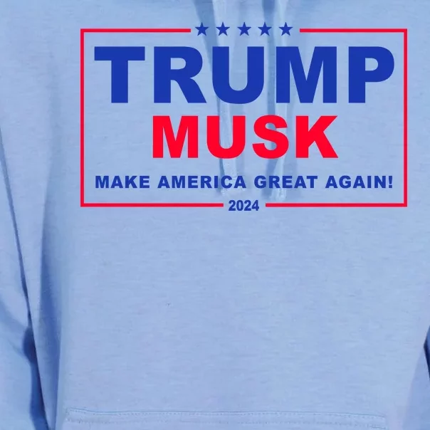 Trump Musk Make America Great Again 2024 Political Unisex Surf Hoodie