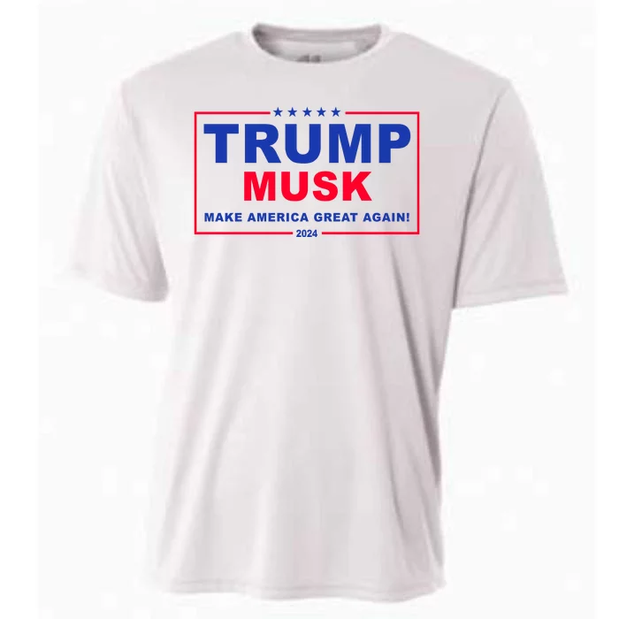 Trump Musk Make America Great Again 2024 Political Cooling Performance Crew T-Shirt