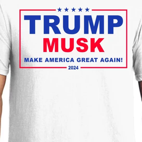 Trump Musk Make America Great Again 2024 Political Pajama Set