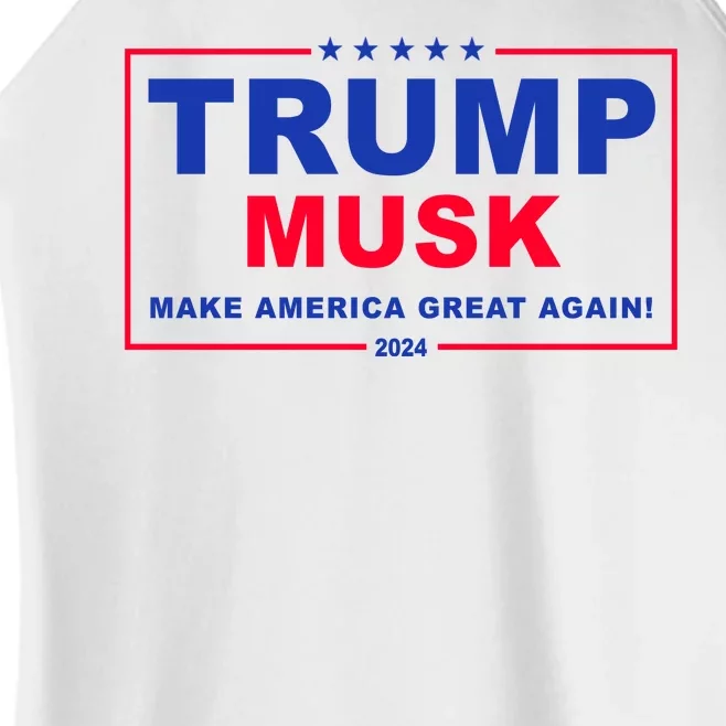 Trump Musk Make America Great Again 2024 Political Women’s Perfect Tri Rocker Tank