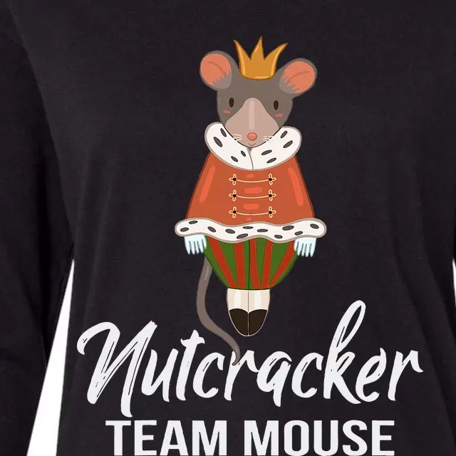 Team Mouse Nutcracker Christmas Dance Funny Soldier Womens Cotton Relaxed Long Sleeve T-Shirt