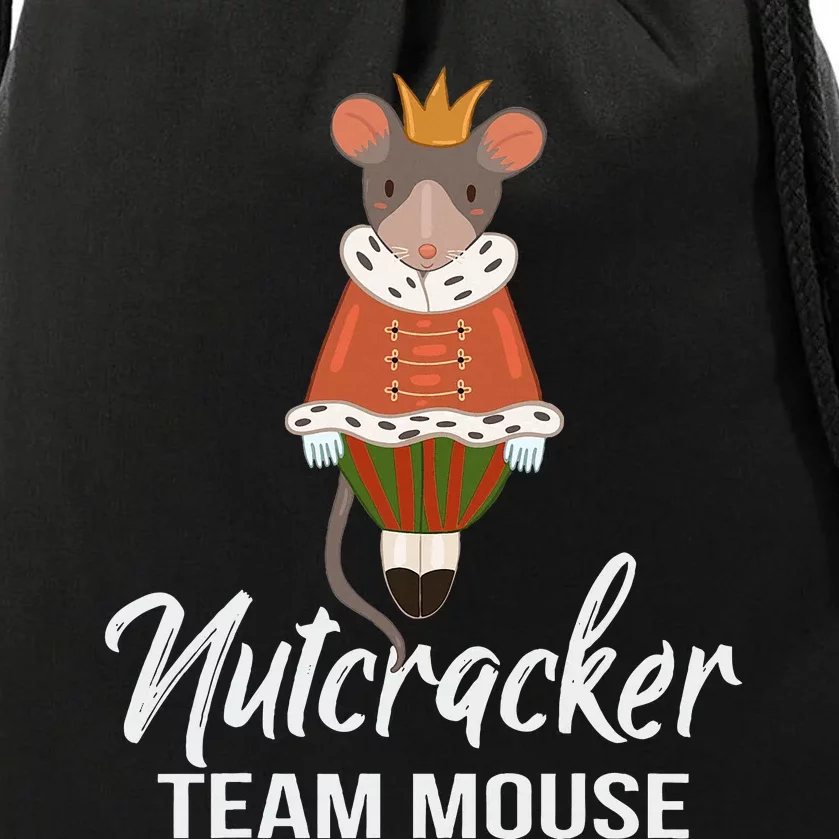 Team Mouse Nutcracker Christmas Dance Funny Soldier Drawstring Bag