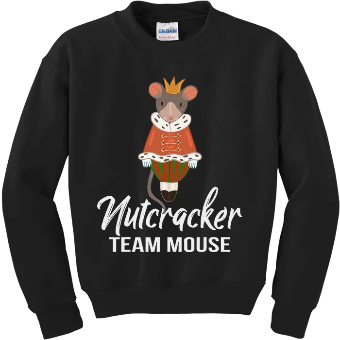 Team Mouse Nutcracker Christmas Dance Funny Soldier Kids Sweatshirt