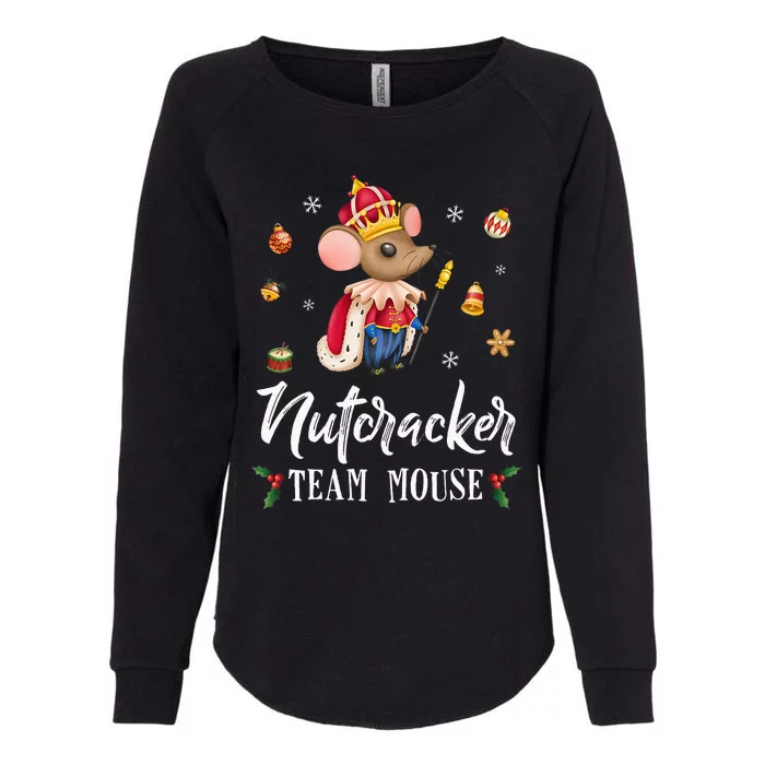 Team Mouse Nutcracker Christmas Dance Soldier Womens California Wash Sweatshirt