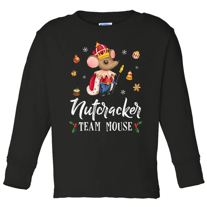 Team Mouse Nutcracker Christmas Dance Soldier Toddler Long Sleeve Shirt