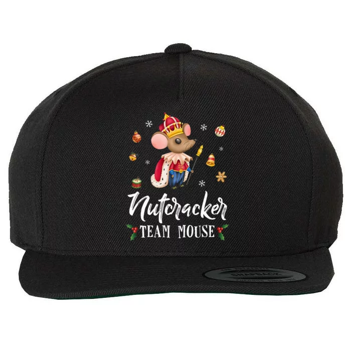 Team Mouse Nutcracker Christmas Dance Soldier Wool Snapback Cap