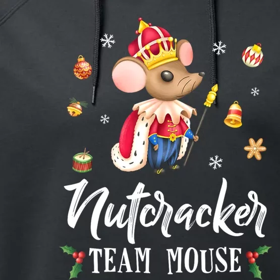 Team Mouse Nutcracker Christmas Dance Funny Soldier Performance Fleece Hoodie