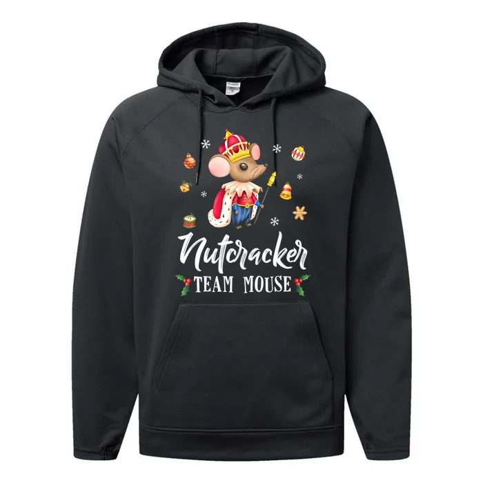 Team Mouse Nutcracker Christmas Dance Funny Soldier Performance Fleece Hoodie