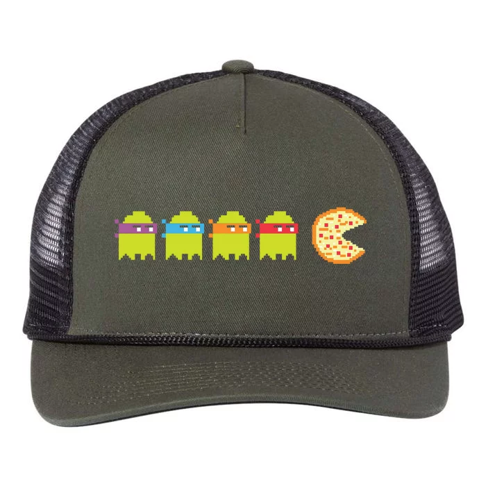 Teenage Mutant Ninja Ghosts Retro Rope Trucker Hat Cap