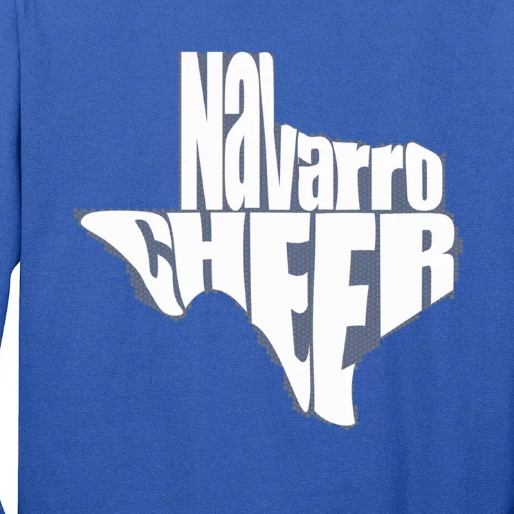 Texas Map Navarro Cheer Apparel Gift Navarro Cheer Gift Tall Long Sleeve T-Shirt