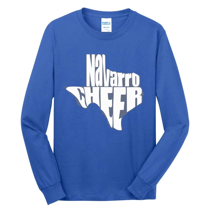 Texas Map Navarro Cheer Apparel Gift Navarro Cheer Gift Tall Long Sleeve T-Shirt