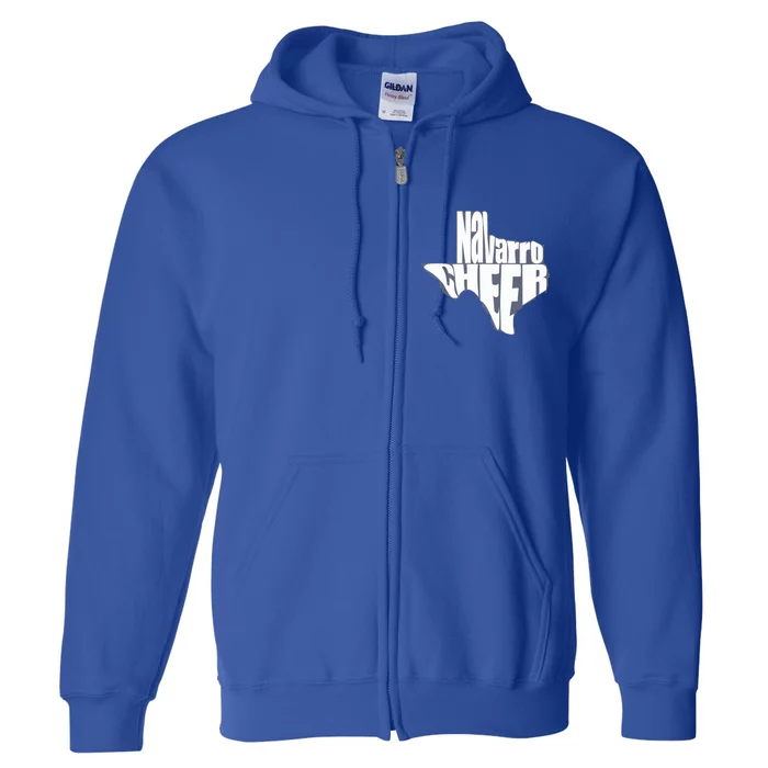 Texas Map Navarro Cheer Apparel Gift Navarro Cheer Gift Full Zip Hoodie