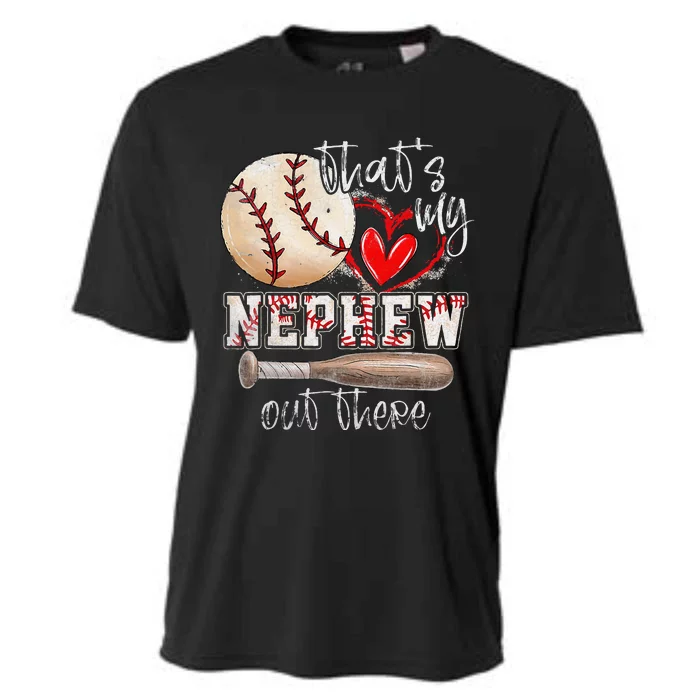 ThatS My Nephew Out There Baseball Aunt Auntie MotherS Day Cooling Performance Crew T-Shirt