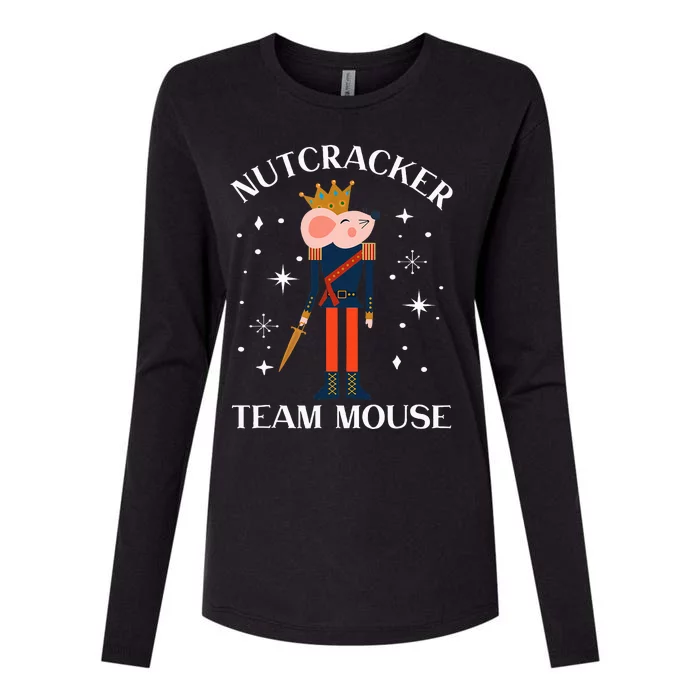 Team Mouse Nutcracker Christmas Dance Funny Soldier Womens Cotton Relaxed Long Sleeve T-Shirt