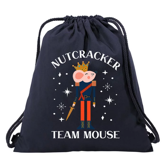 Team Mouse Nutcracker Christmas Dance Funny Soldier Drawstring Bag