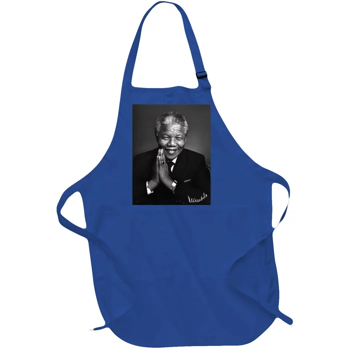 Tata Madiba Nelson Mandela Signature Collection Full-Length Apron With Pocket