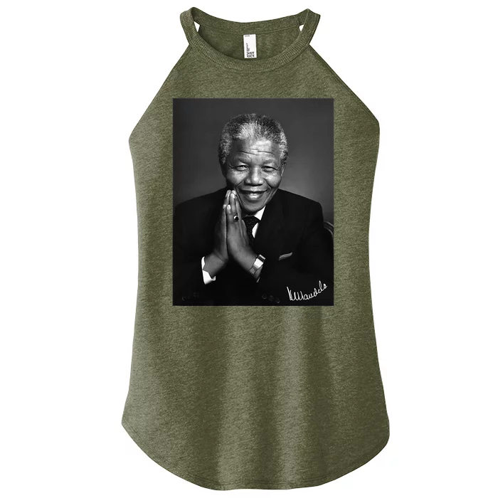 Tata Madiba Nelson Mandela Signature Collection Women’s Perfect Tri Rocker Tank