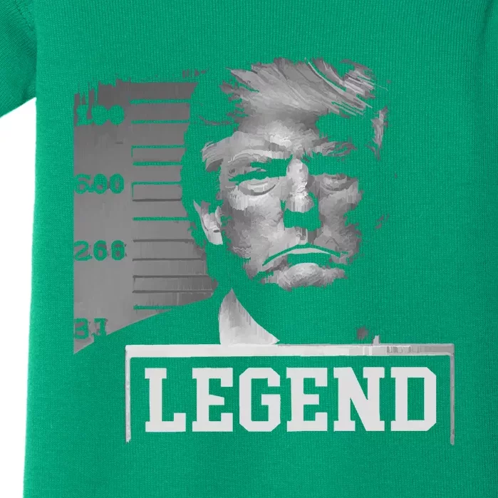 Trump Mugshot Not Guilty Baby Bodysuit