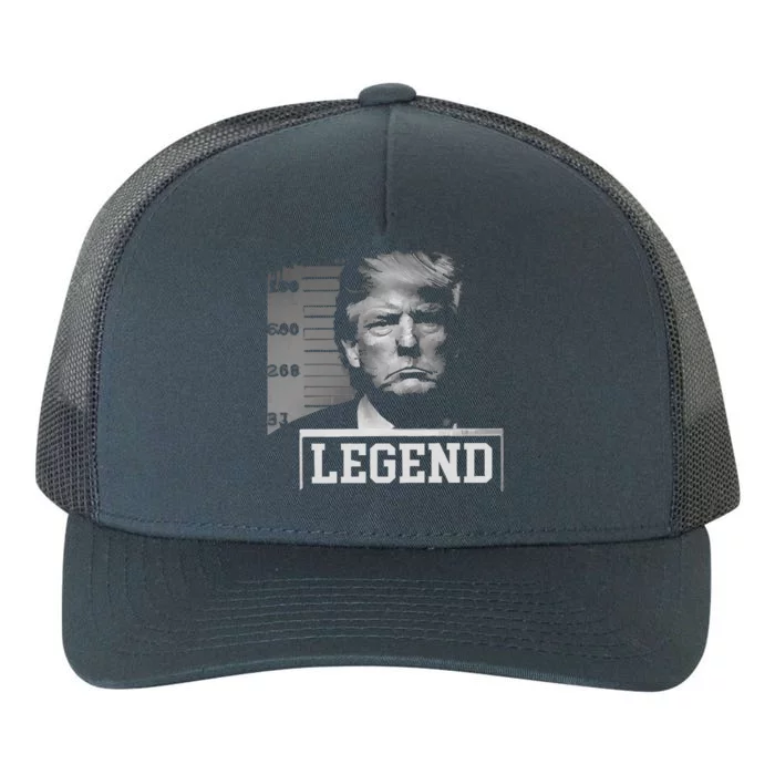 Trump Mugshot Not Guilty Yupoong Adult 5-Panel Trucker Hat