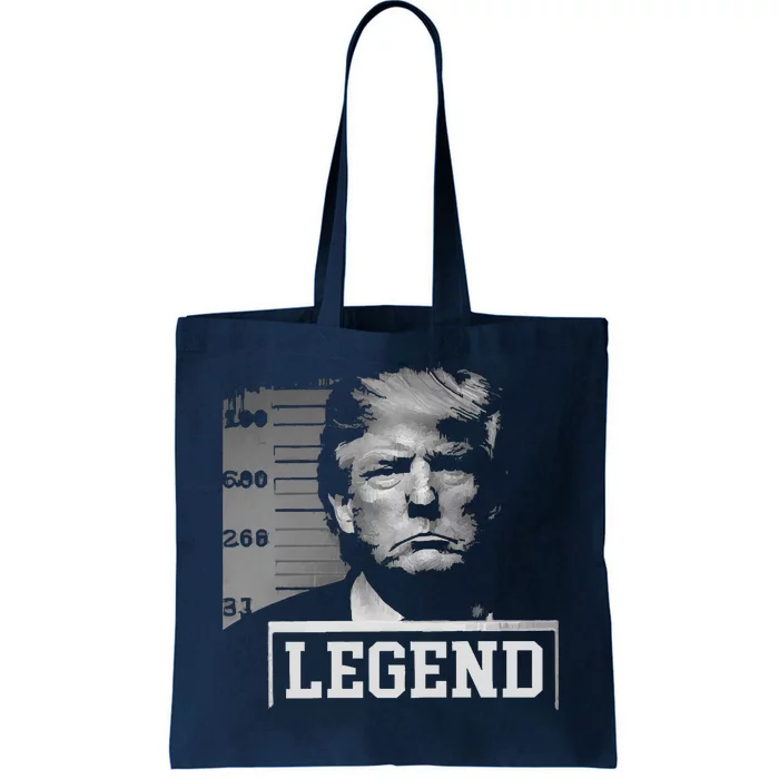 Trump Mugshot Not Guilty Tote Bag