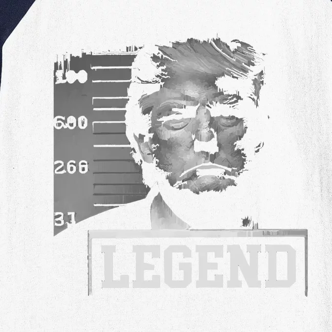 Trump Mugshot Not Guilty Baseball Sleeve Shirt