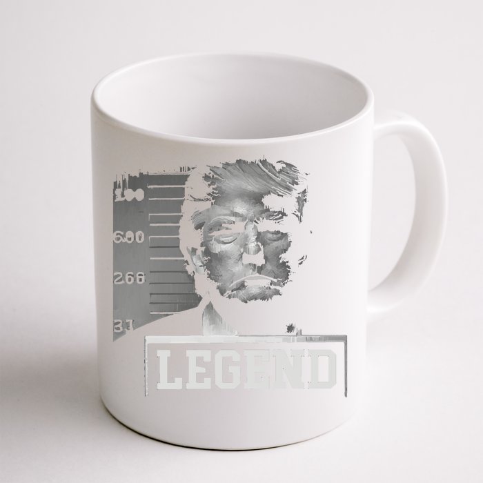 Trump Mugshot Not Guilty Front & Back Coffee Mug