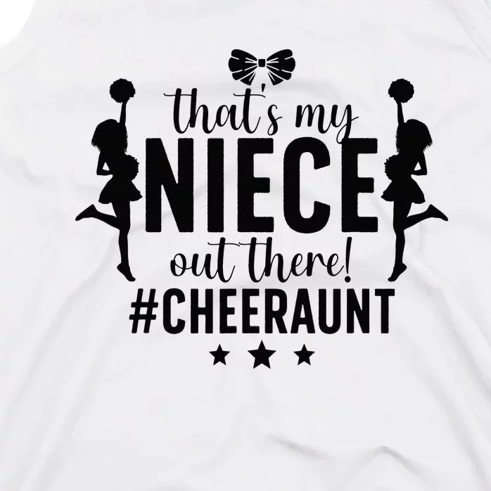 That's My Niece Cheer Aunt Cheerleading Auntie Tank Top