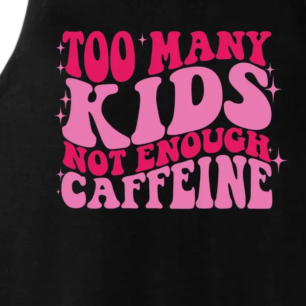 Too Many Not Enough Caffeine Coffee Lovers retro Ladies Tri-Blend Wicking Tank