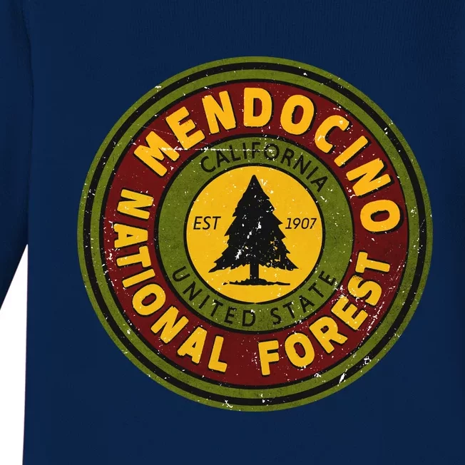 The Mendocino National Forest Baby Long Sleeve Bodysuit