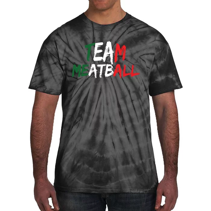 Team Meatball New Jersey Garden Nj Shore Italian Flag Vneck Tie-Dye T-Shirt